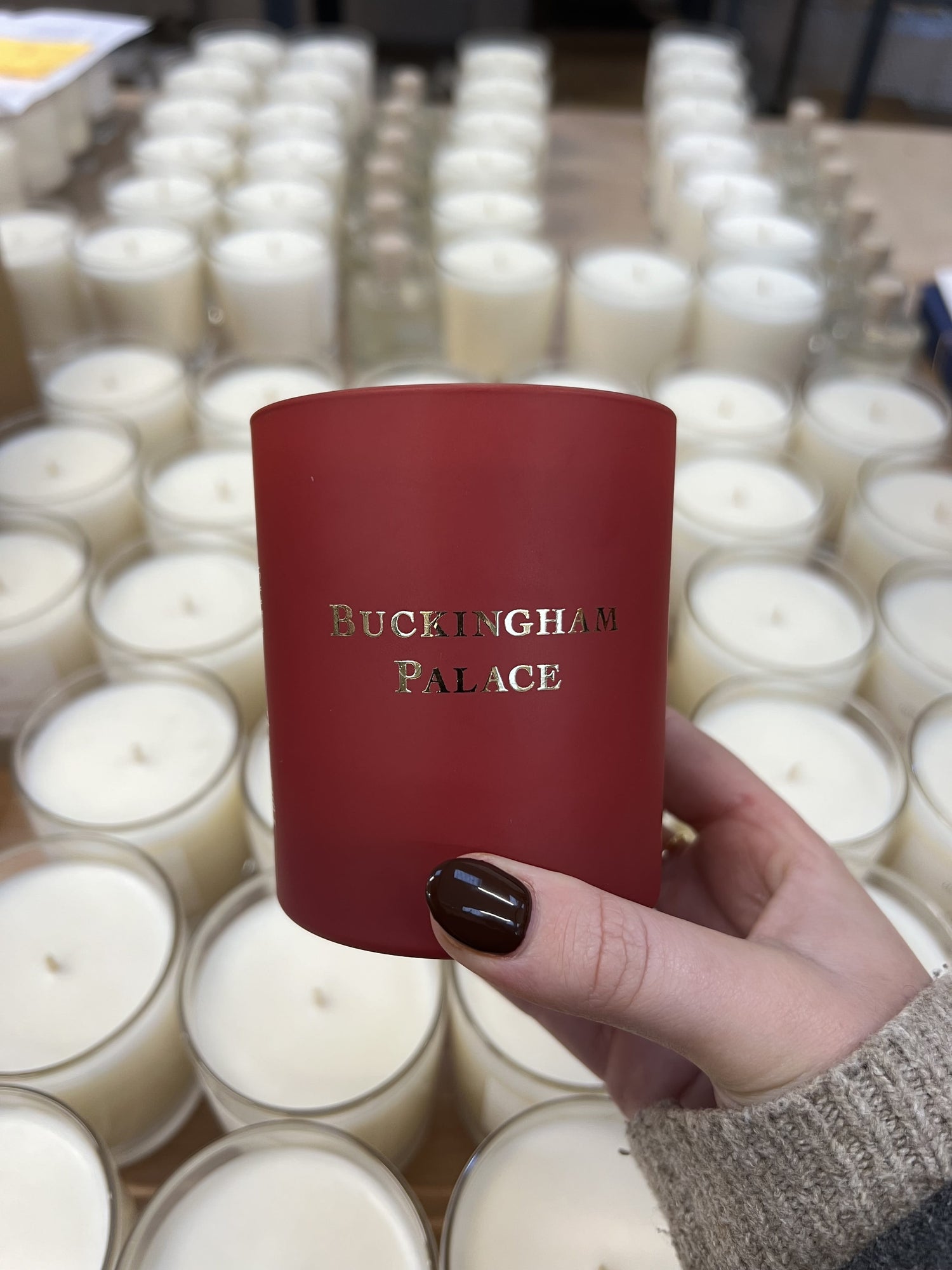 Bespoke White Label Candle Vessel for Buckingham Palace