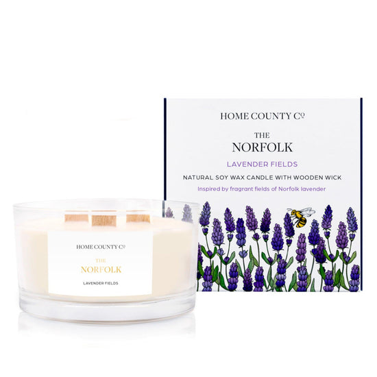 The Norfolk - Lavender Fields 3 Wick Soy Candle
