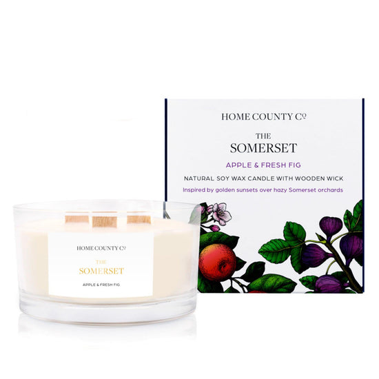 The Somerset - Apple and Fresh Fig 3 Wick Soy Candle