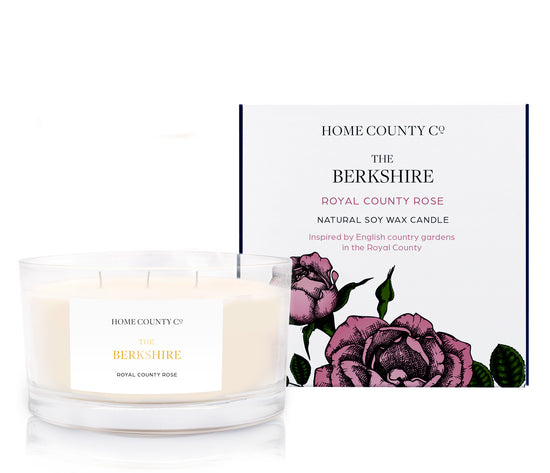 The Berkshire - Royal County Rose 3 Wick Candle