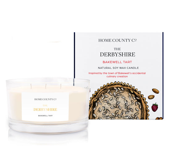 The Derbyshire - Bakewell Tart 3 Wick Candle