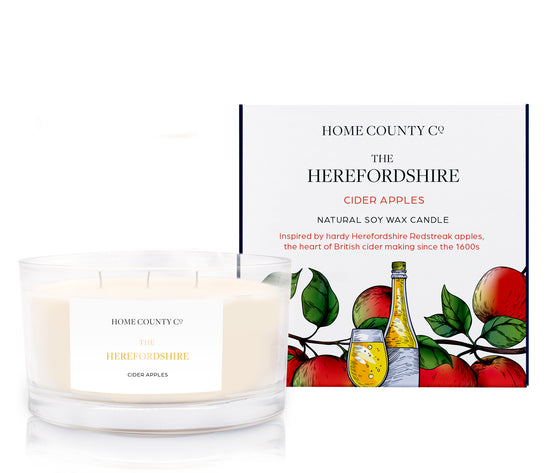 The Herefordshire - Cider Apples 3 Wick Candle