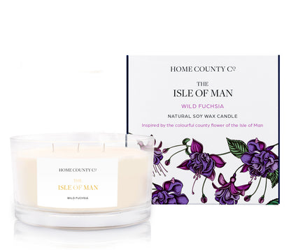 The Isle of Man - Wild Fuchsia 3 Wick Soy Candle