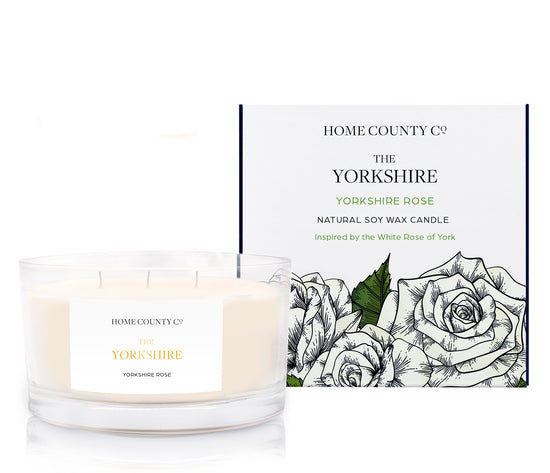 The Yorkshire - Yorkshire Rose 3 Wick Soy Candle