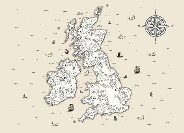 Home County Co. Map of the UK