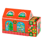 The Christmas House matchbox from Archivist is shown open with red and green tipped matches on show