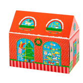 The Christmas House matchbox from Archivist is shown closed, revealing its house shape