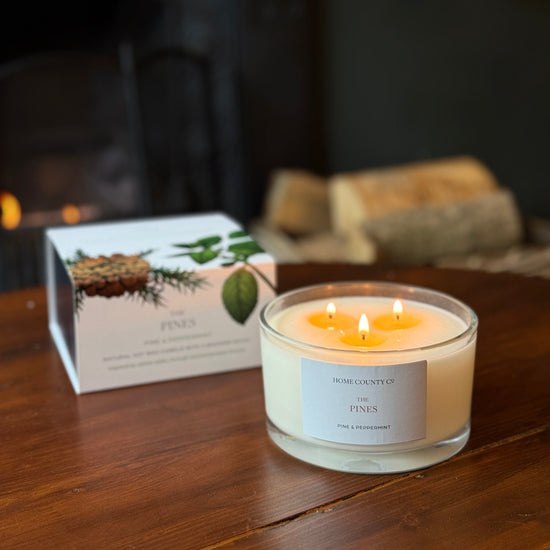 The Pines - Pine and Peppermint 3 Wick Candle