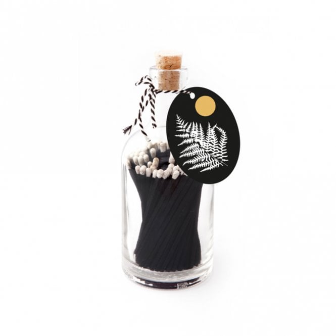 Black Fern Bottle of luxury long Matches by Archivist Gallery