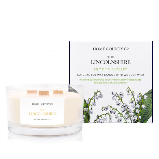 The Lincolnshire - Lily of the Valley 3 Wick Soy Candle