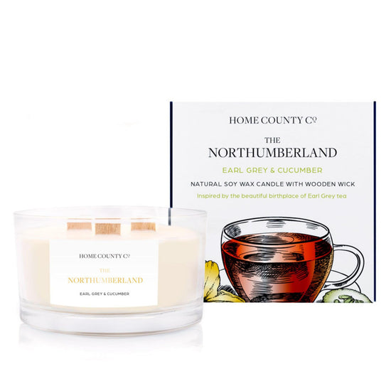 The Northumberland - Earl Grey and Cucumber 3 Wick Soy Candle