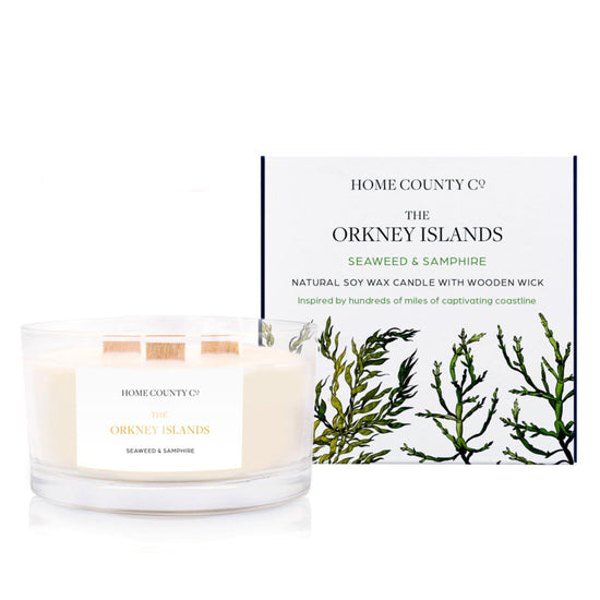The Orkney Islands - Seaweed and Samphire 3 Wick Soy Candle
