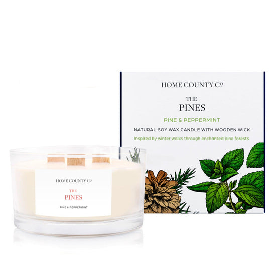 The Pines - Pine and Peppermint 3 Wick Candle