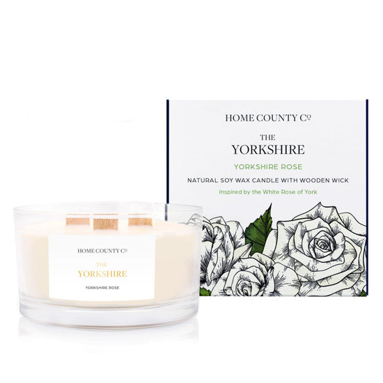The Yorkshire - Yorkshire Rose 3 Wick Soy Candle