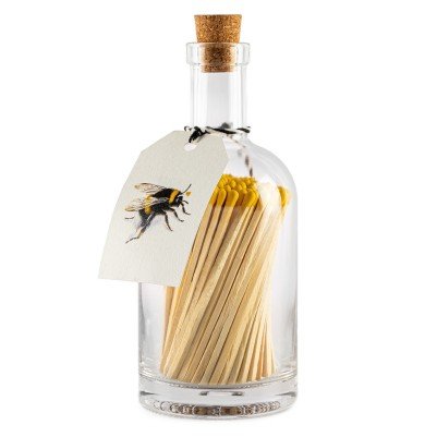 Yellow Bee Bottle of luxury long Matches by Archivist Gallery