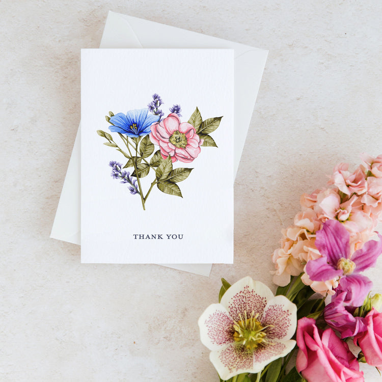 Sophie Brabbins floral thank you card